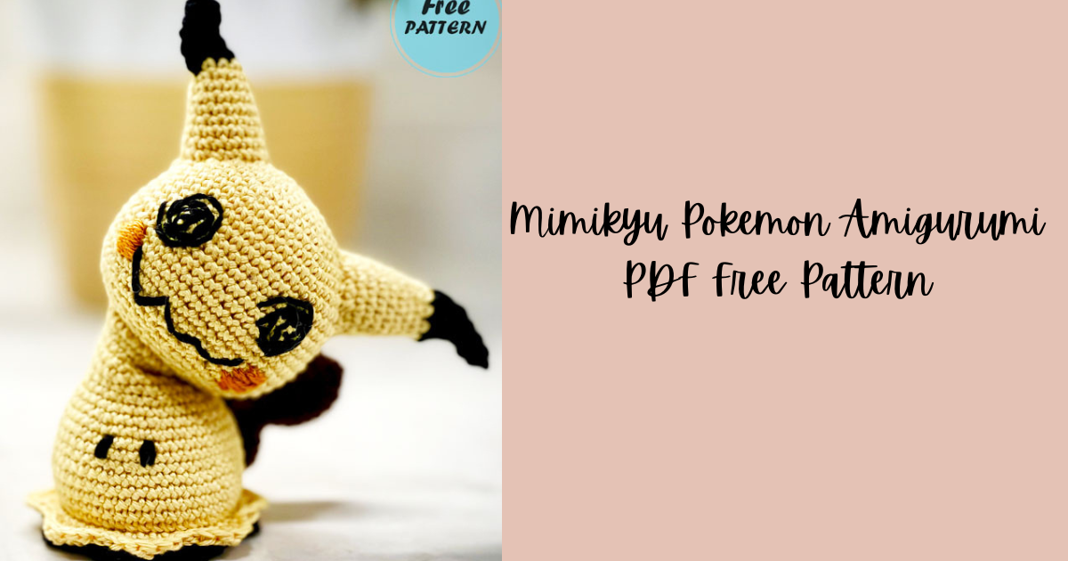 Mimikyu Pokemon Amigurumi PDF Free Pattern