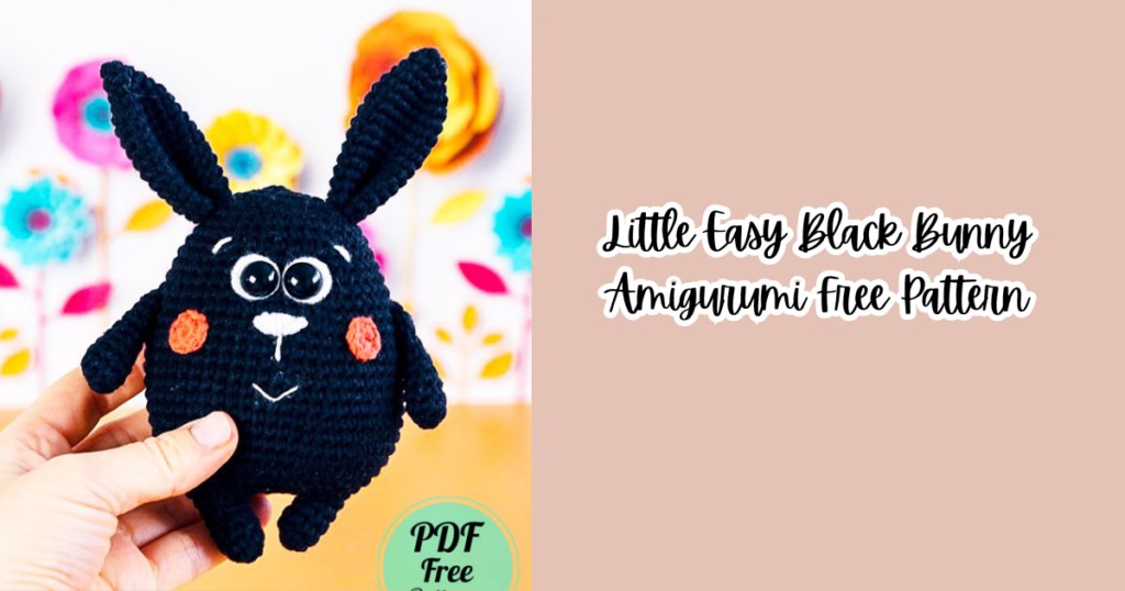 Little Easy Black Bunny Amigurumi Free Pattern